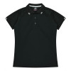 Watson Womens Polos Black White